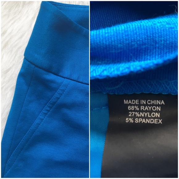 Vince Camuto Peacock Blue Pants Size 4 - Picture 8 of 10